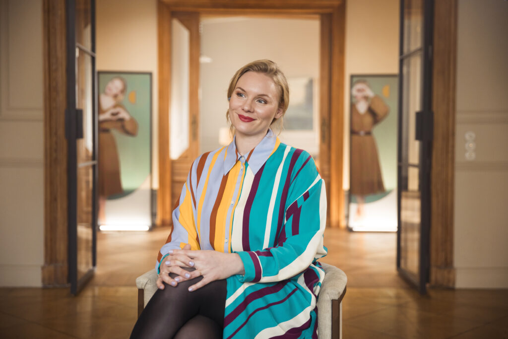 Die Liebeskuemmerer/The Heartbreak Agency. Rosalie Thomass as Maria in The Heartbreak Agency. Cr.