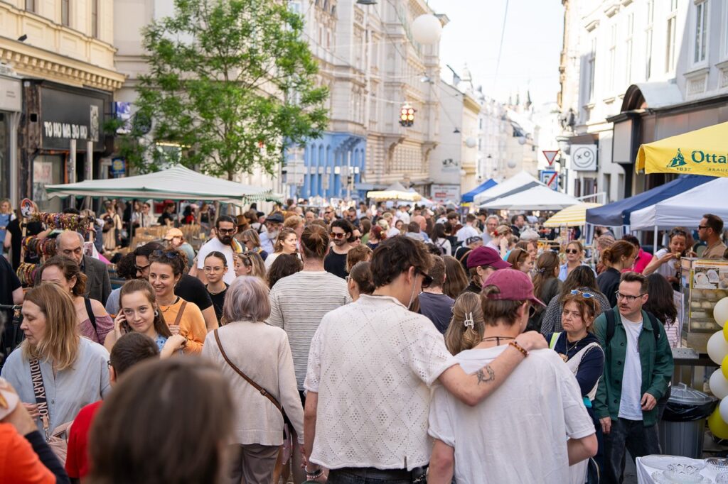 Flaniermarkt in Neubau